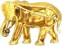 18ct Gold Elephant Brooch by Tiffany