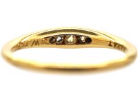 Edwardian 18ct Gold Five Stone Diamond Ring by Alabaster & Wilson