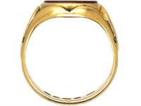 Victorian 18ct Gold Signet Ring set with a Carnelian with Tree Trunk Intaglio