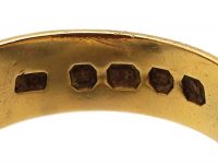 Victorian 18ct Gold Signet Ring set with a Carnelian with Tree Trunk Intaglio