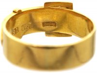 Edwardian 18ct Gold Buckle Ring