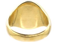 14ct Gold Signet Ring with Lapis Intaglio of a Farmer