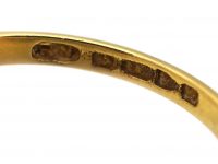 Edwardian 18ct Gold, Sapphire & Diamond Cluster Ring