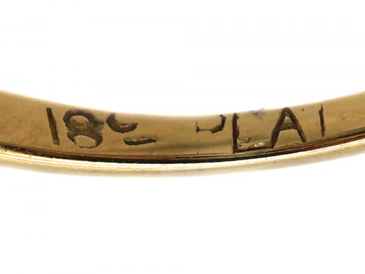 Edwardian 18ct & Platinum, Two Stone Diamond Ring