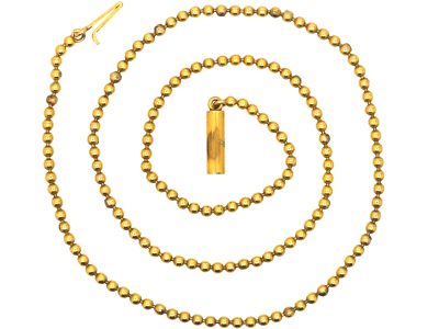 Edwardian 15ct Gold Bobble Chain