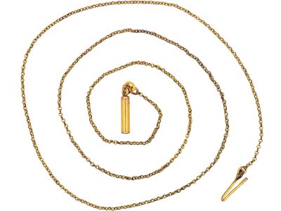 Edwardian 9ct Rolled Gold Trace Link Chain