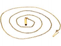 Edwardian 9ct Rolled Gold Trace Link Chain