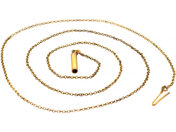Edwardian 9ct Rolled Gold Trace Link Chain