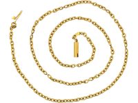 Edwardian 15ct Gold Trace Link Chain