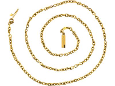 Edwardian 15ct Gold Trace Link Chain