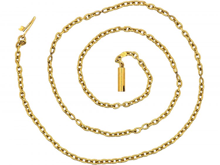 Edwardian 15ct Gold Trace Link Chain