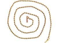 Edwardian 9ct Gold Prince of Wales Twist Chain