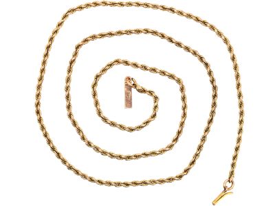 Edwardian 9ct Gold Prince of Wales Twist Chain
