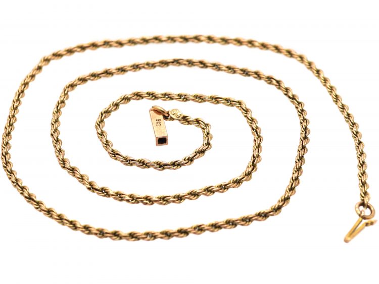 Edwardian 9ct Gold Prince of Wales Twist Chain