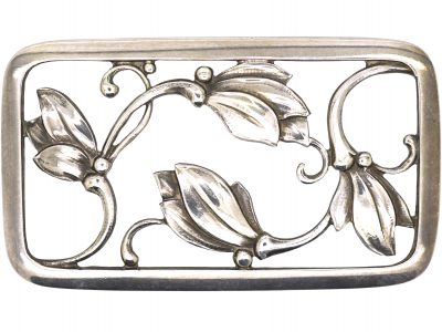 Mid 20th Century Silver Brooch by Georg Jensen