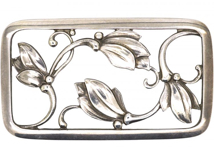 Mid 20th Century Silver Brooch by Georg Jensen