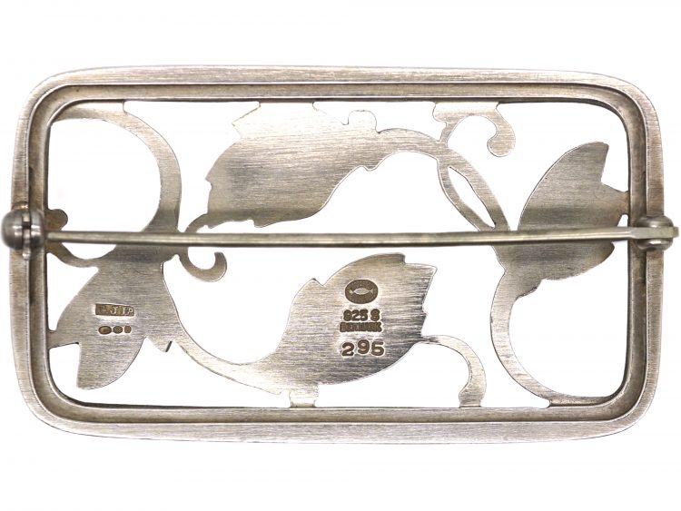 Mid 20th Century Silver Brooch by Georg Jensen