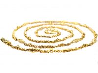 Georgian 15ct Gold Long Lantern Chain