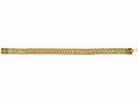 Edwardian 15ct Gold Ornate Articulated Bracelet