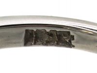 1950s 18ct White Gold Large Diamond Cluster Ring