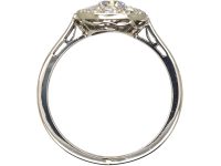 Art Deco Platinum, Diamond Cluster Ring