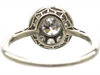 Art Deco Platinum, Diamond Cluster Ring