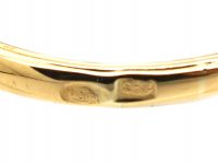 Edwardian 18ct Gold & Platinum, Emerald & Diamond Oval Cluster Ring