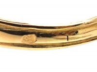 French Early 20th Century 18ct Gold, Large Yellow Sapphire & Rose Diamond Ring