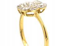 Edwardian 18ct Gold & Platinum, Diamond Pansy Ring