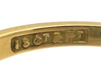 Early 20th Century 18ct Gold & Platinum, Emerald & Diamond Three Stone Ring