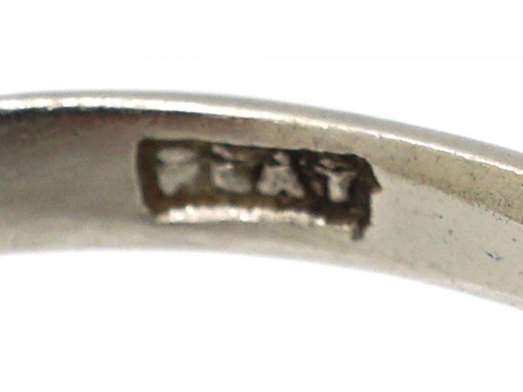 Early 20th Century Platinum Three Stone Diamond Ring