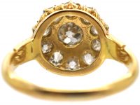 Victorian 18ct Gold & Diamond Cluster Ring