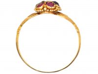 Victorian 15ct Gold Regard Ring with Hand Shoulders