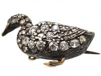 Edwardian Diamond Set Duck Brooch