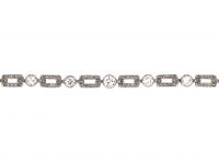 Early 20th Century Platinum & Diamond Bracelet
