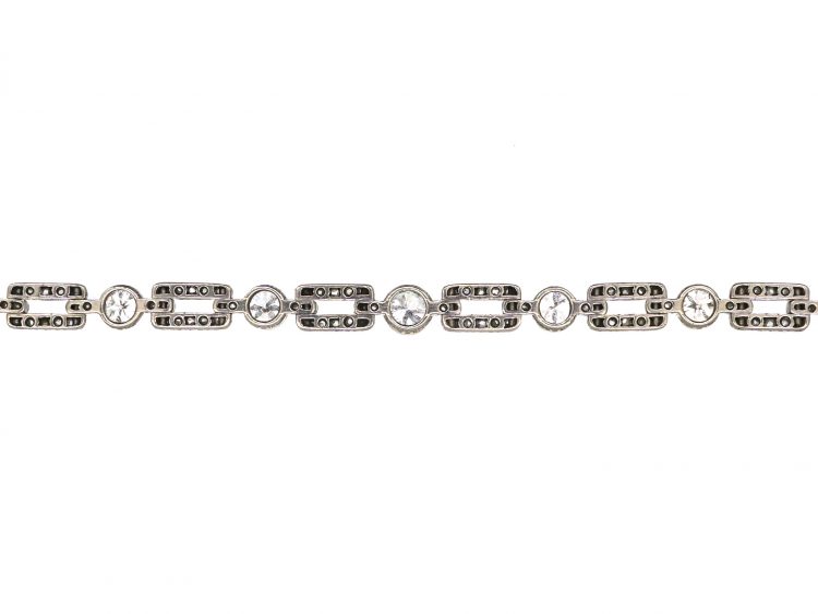 Early 20th Century Platinum & Diamond Bracelet