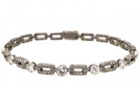 Early 20th Century Platinum & Diamond Bracelet