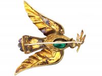 Regency 15ct Two Colour Gold Dove of Peace Brooch
