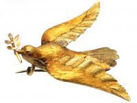 Regency 15ct Two Colour Gold Dove of Peace Brooch