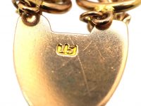 Edwardian 15ct Gold Gate Bracelet with Padlock