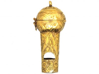Victorian 15ct Gold Whistle with Hidden Locket