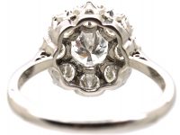Platinum, Large Diamond Cluster Ring