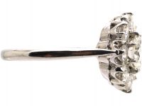 Platinum, Large Diamond Cluster Ring