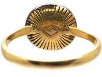 Georgian 18ct Gold & Silver, Diamond Cluster Ring