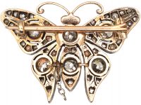 Victorian Diamond Set Butterfly Brooch