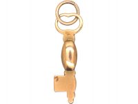 Georgian 9ct Gold Key with Locket & Engraved Amitie