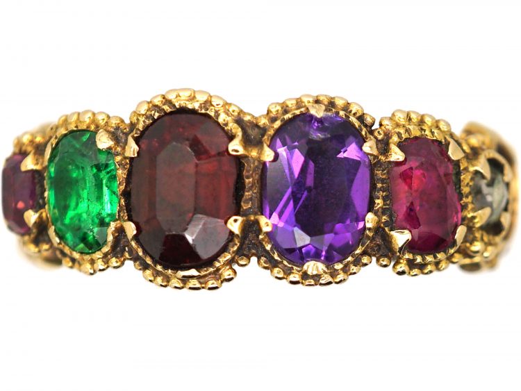 Early 19th Century 15ct Gold Regard Ring