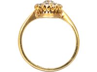 Edwardian 18ct Gold Diamond Cluster Ring
