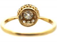 Edwardian 18ct Gold Diamond Cluster Ring