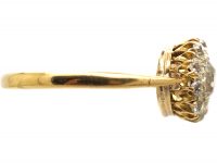 Edwardian 18ct Gold Diamond Cluster Ring